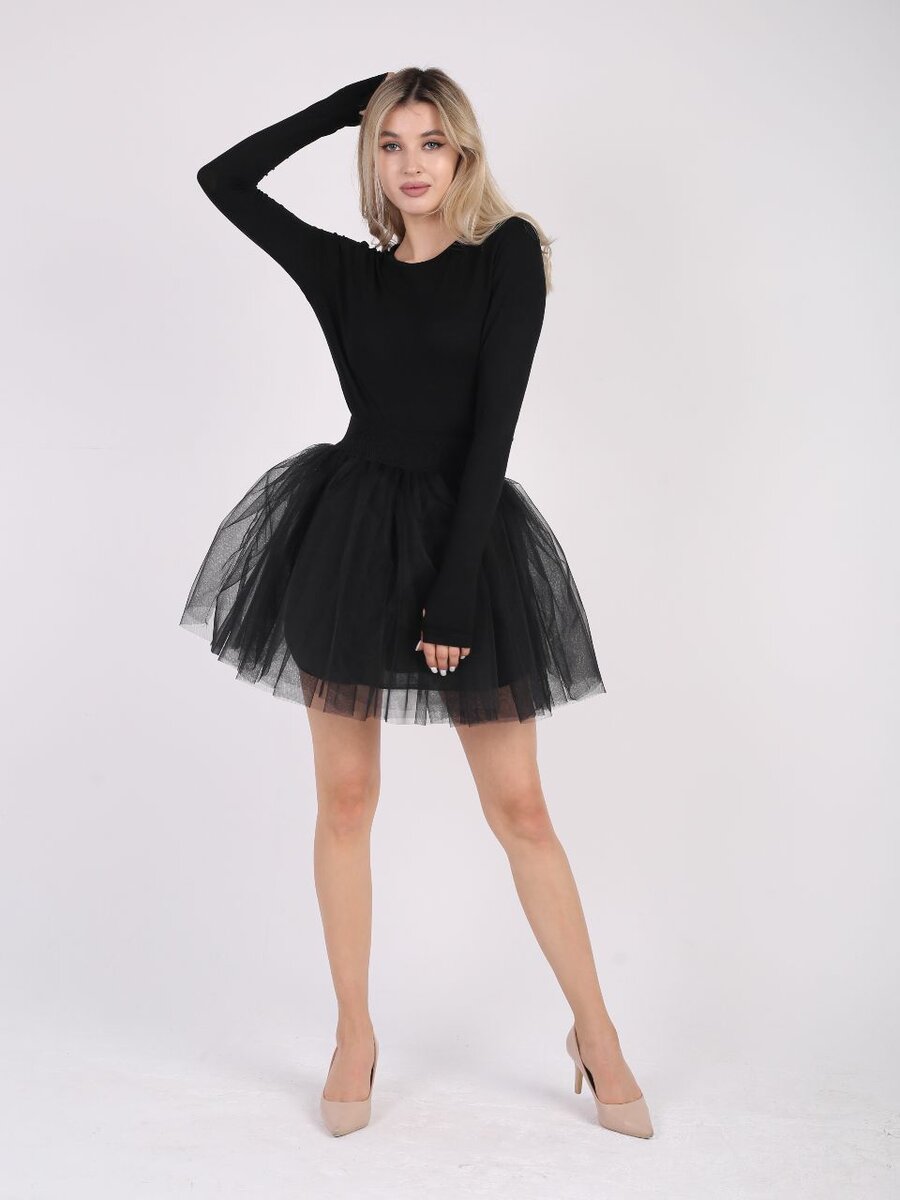 Пачка юбка пышная черная