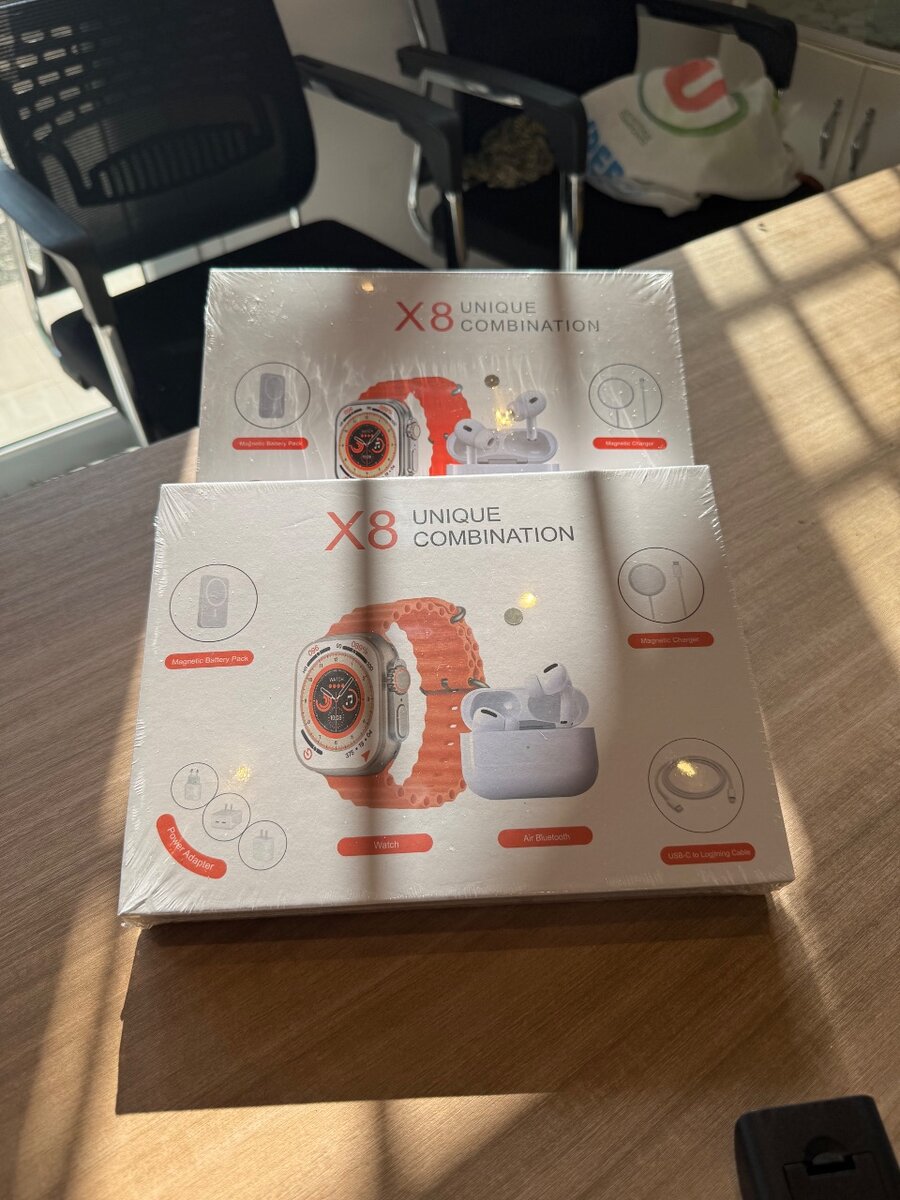 Montre connectée et écouteurs X8