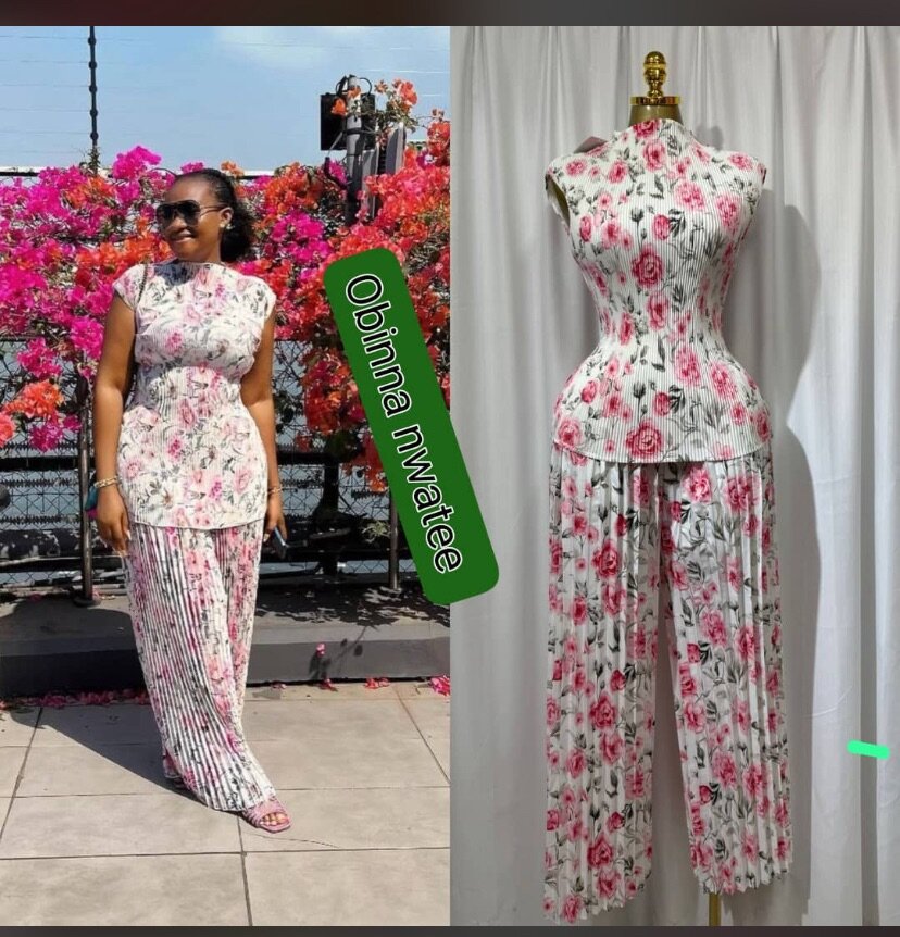 Robe longue plissée élégante