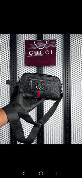 Sac à bandoulière Gucci noir pour homme