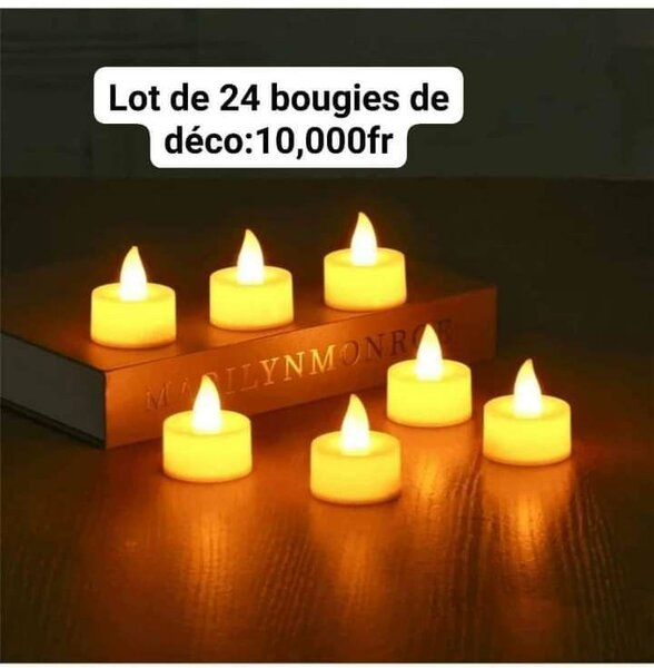 Bougies electronique et lantenne de noel