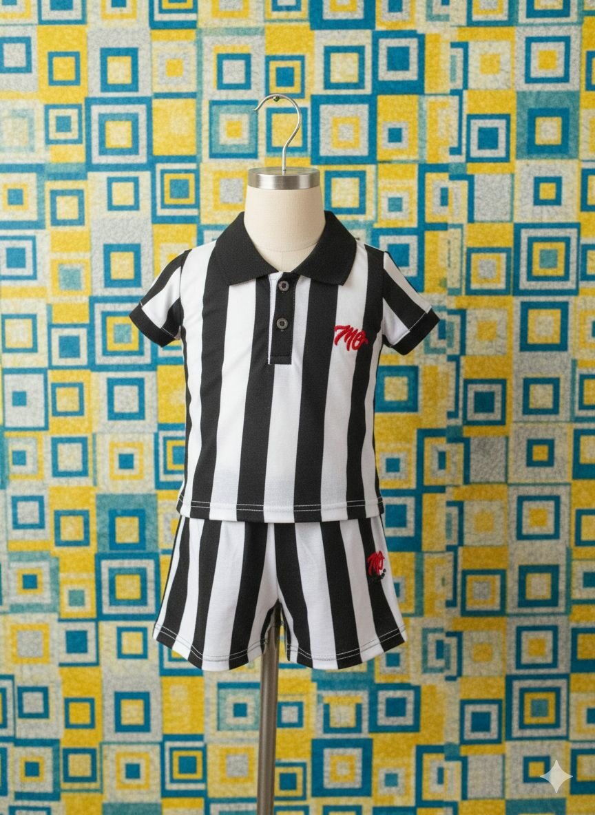 Ensemble enfant rayé