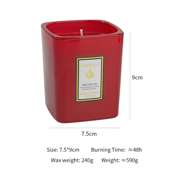 3 Pièces de bougie parfumée décorative anti odeur