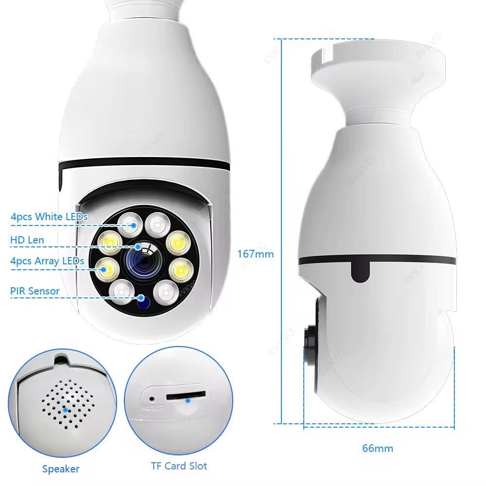 Caméra ampoules wifi V380pro