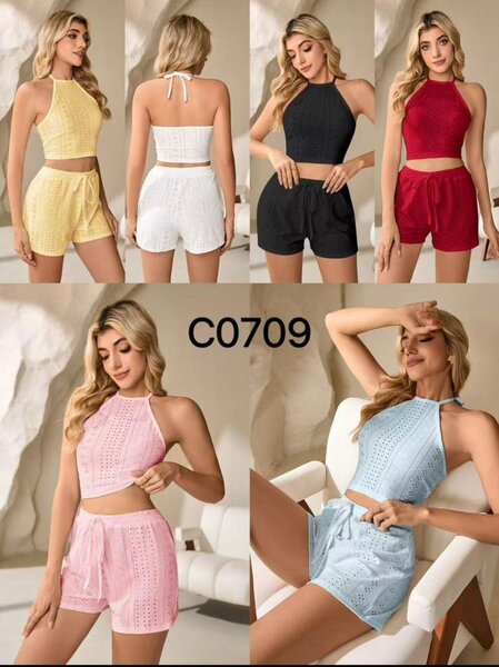 Ensemble d'été en crochet