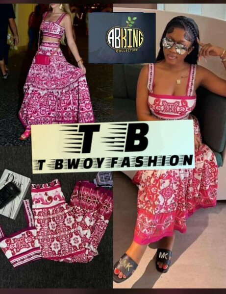 Ladies skirt and top available