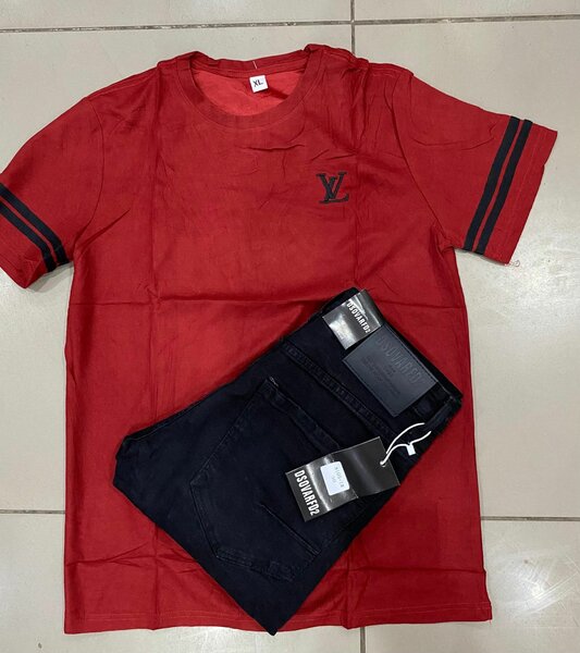 Men combo, trousers and t-shirts