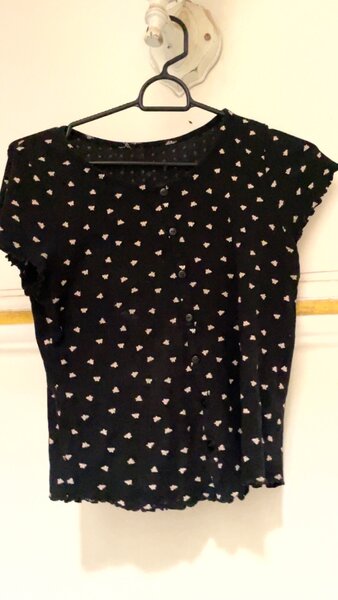 Top H&M femme motif fleurs