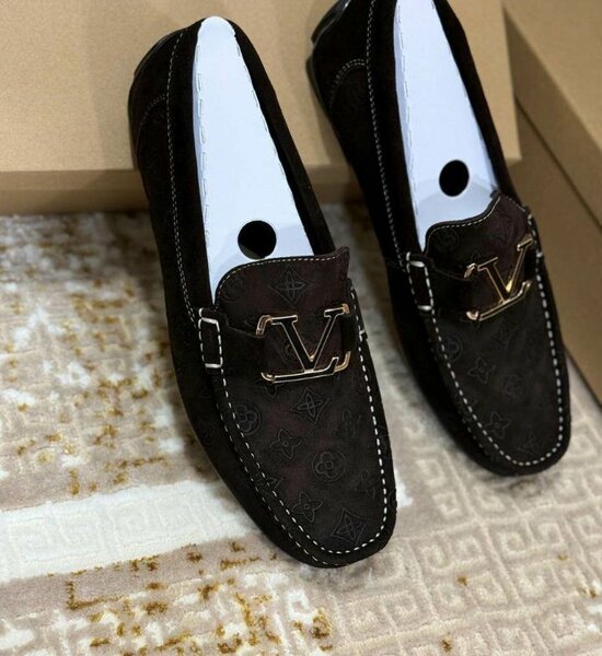 Mocassins en cuir marron