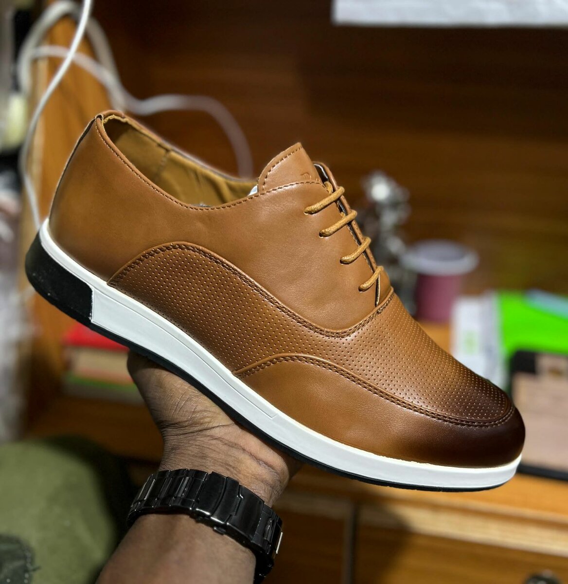 Chaussures Derby Cuir Élégantes