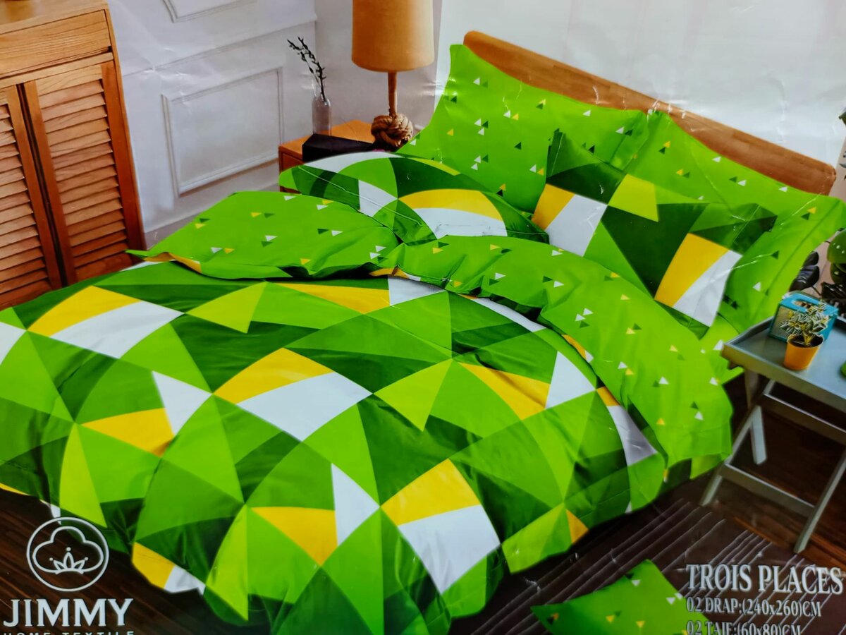 Draps plats 3 places