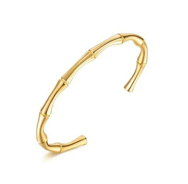 Bracelet design bambou doré