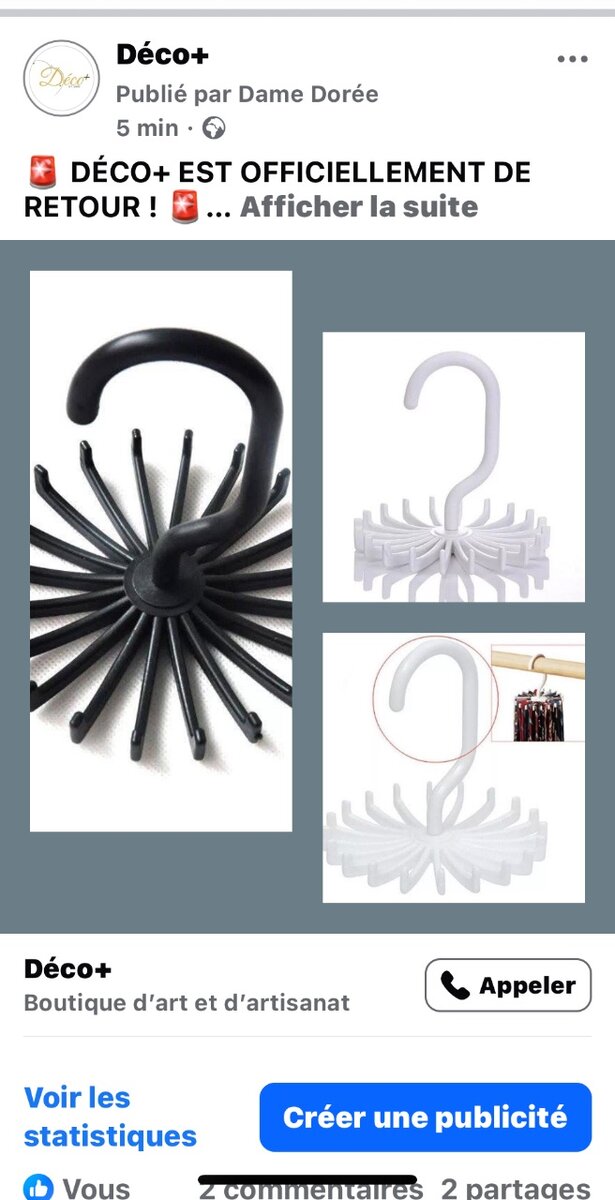 Porte-cravates rotatif compact