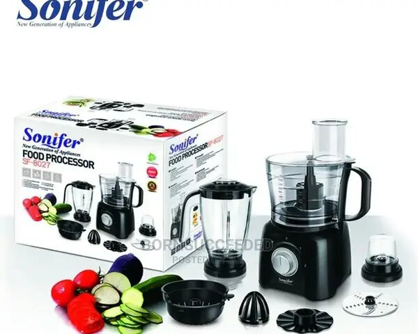 Sonifer SF-8027 Electric Food Processor 9-In-1 Multi-Functio