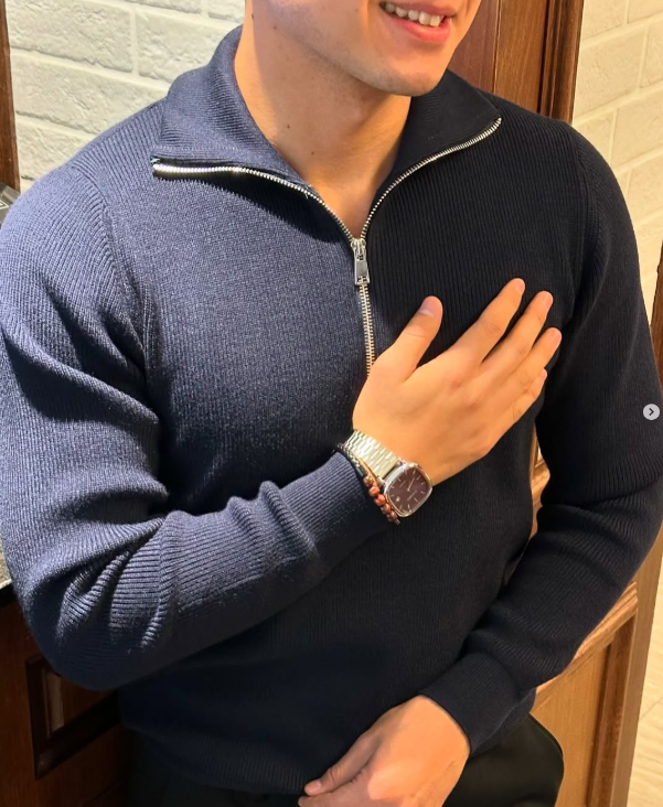 кофта синяя мужская