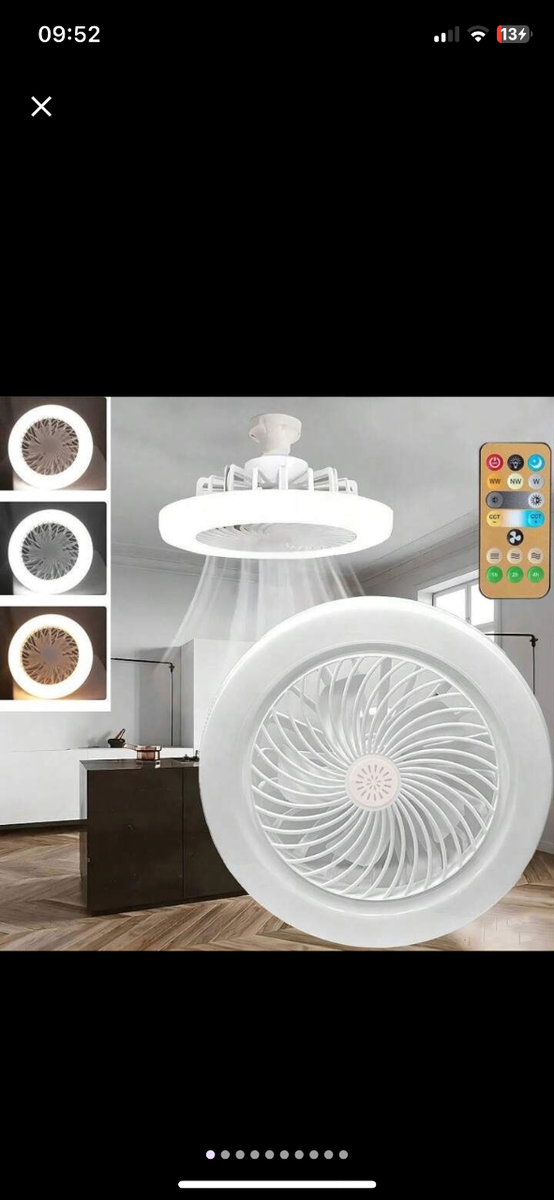 Ventilateur Plafond LED Télécommande