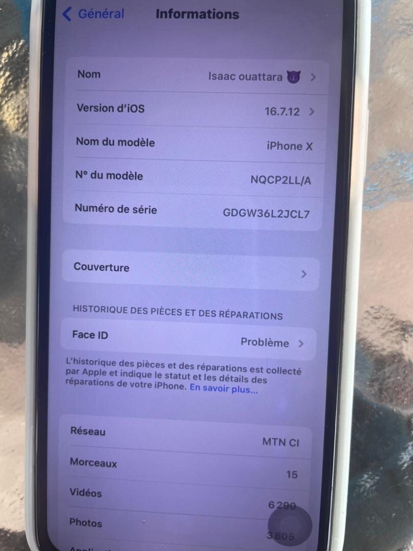 iPhone X 256 Go débloqué