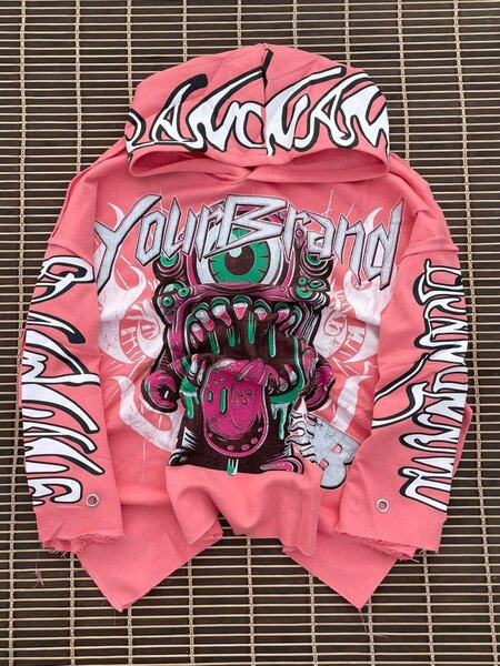 Sweat à capuche graphique vibrant