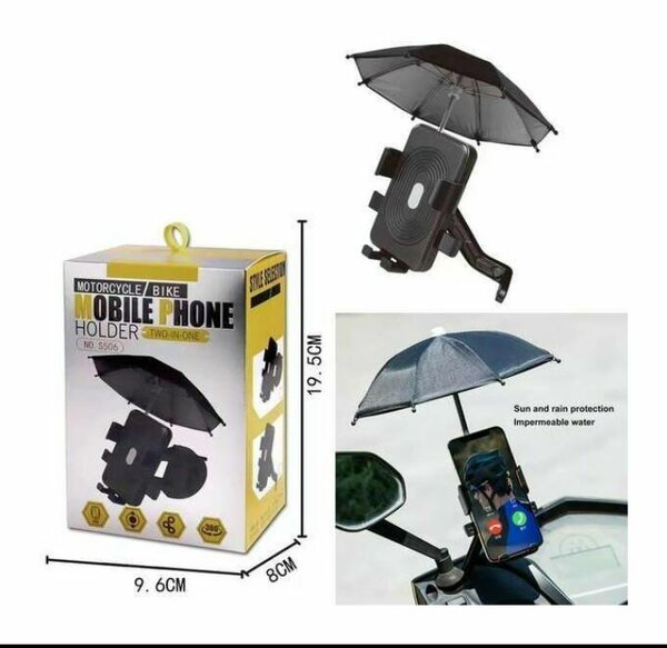 Support phone Moto parapluie