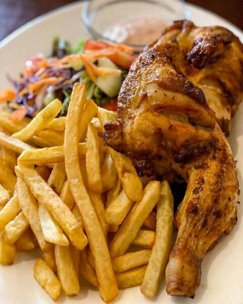 Poulet frit + frites