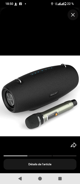 Enceinte Bluetooth avec Micro
