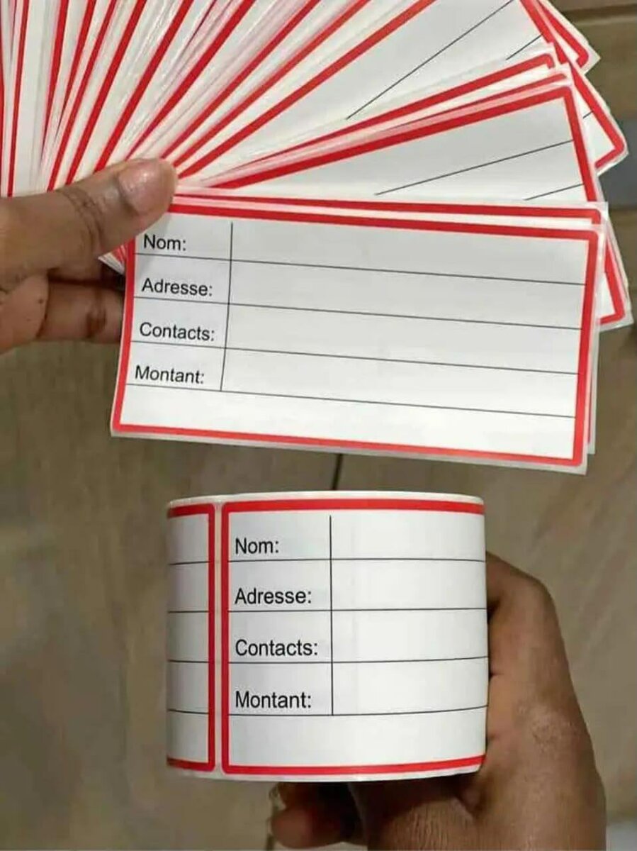 Étiquettes Adhésives Colis Colorées