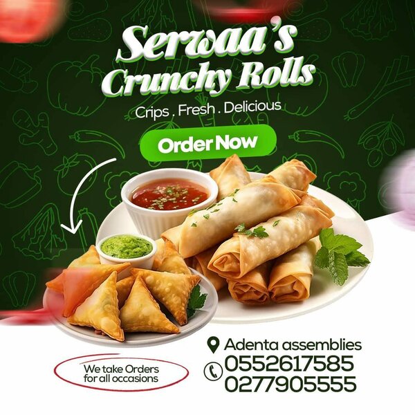 Serwaa crunchy rolls