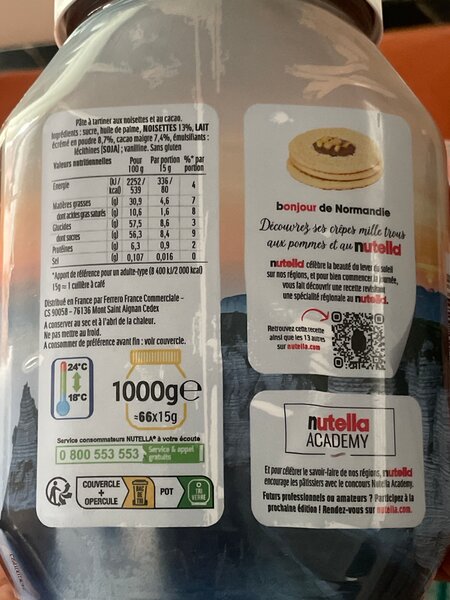 Nutella Bonjour Normandie 1kg