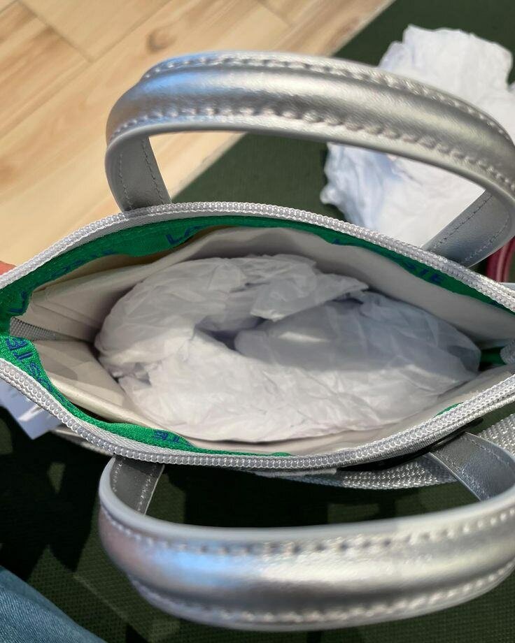 Sac à Main Lacoste Argenté