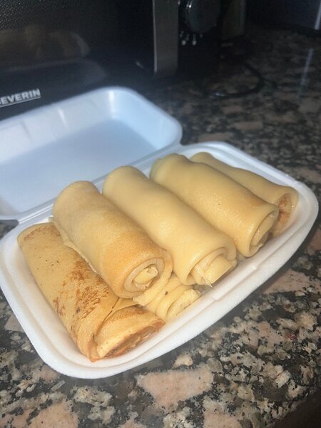 Crêpes nature sucrées