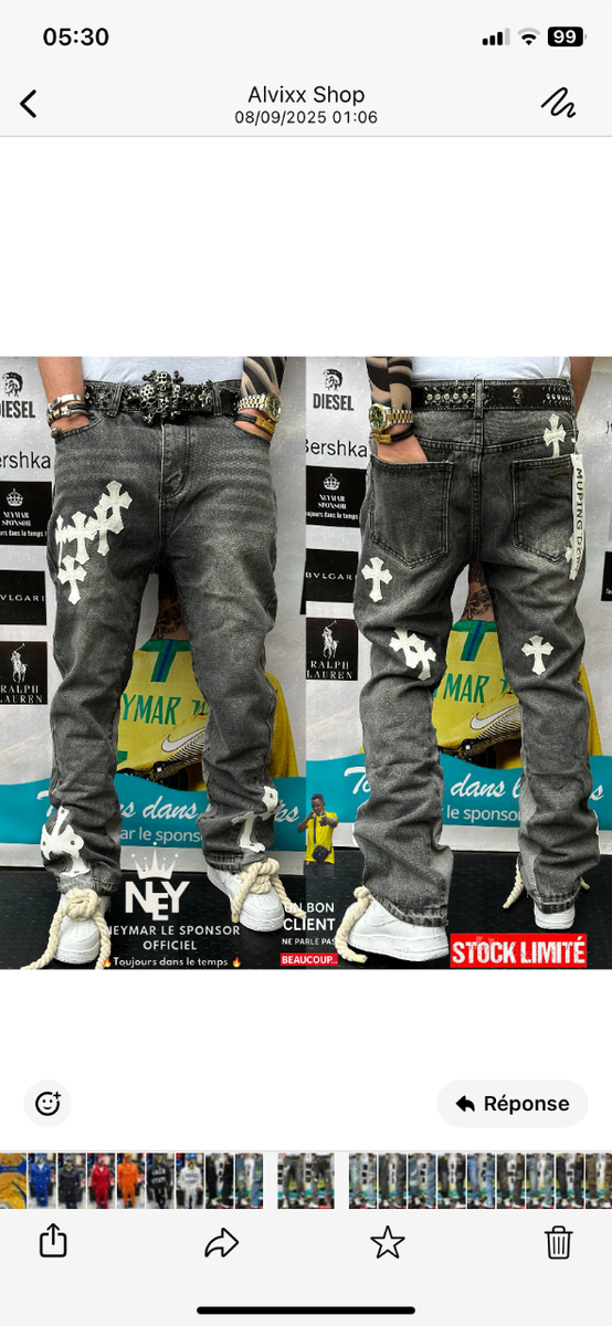 Jeans unisex streetwear