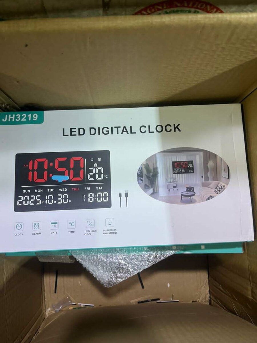 Horloge LED numérique multifonction