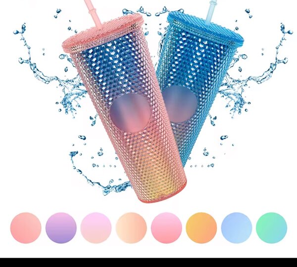 Gobelets à paille étincelants