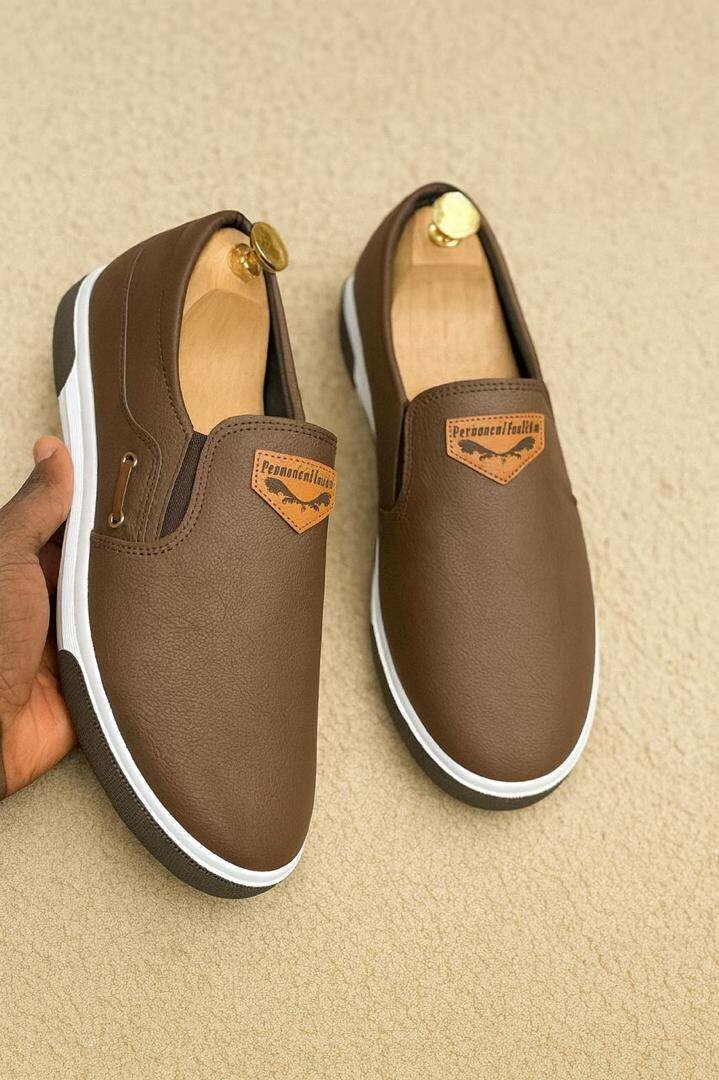 Mocassins marron pour homme
