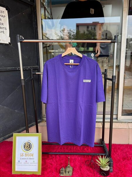 T-shirt oversize violet tendance