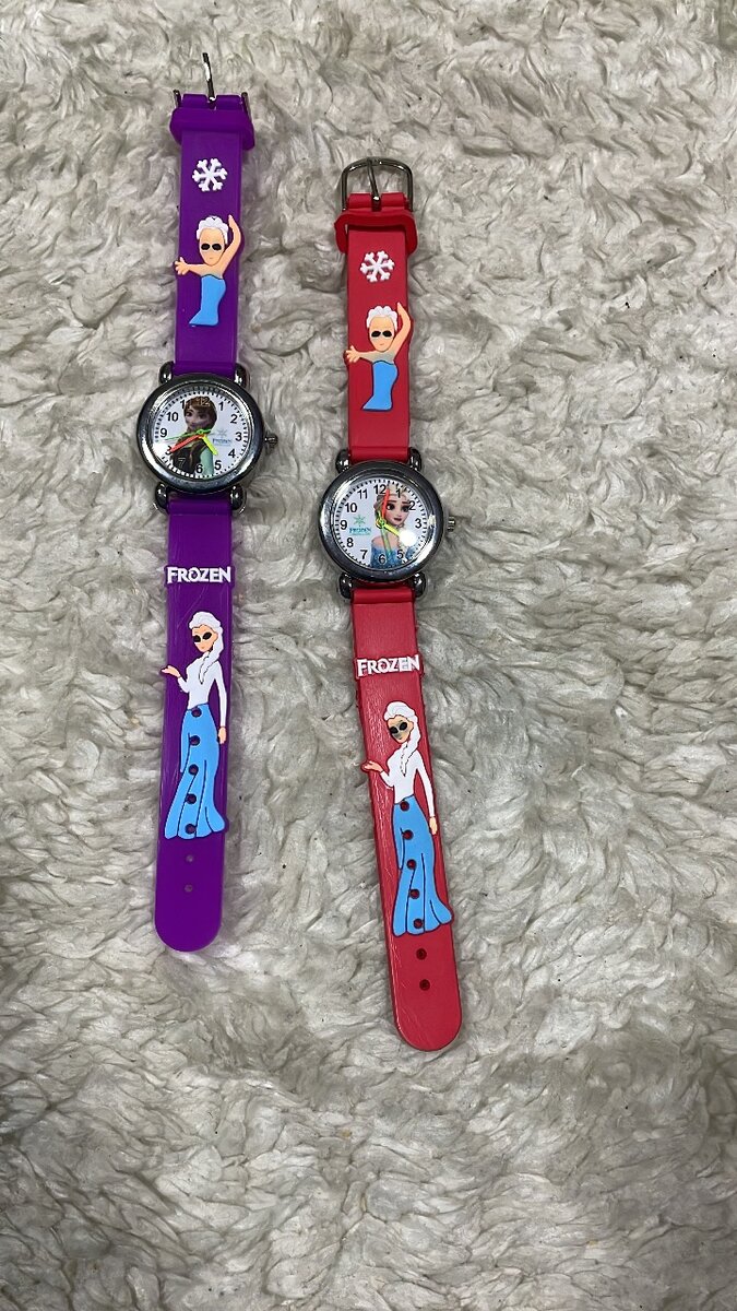 Cartoon character kids wrist watch