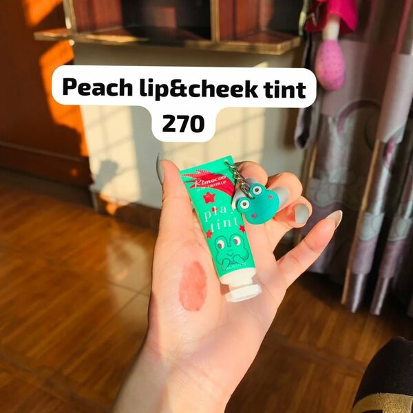 Peach lip and cheek tint 