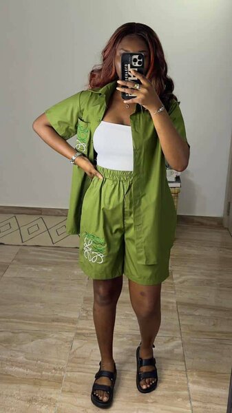 Ensemble short d'été décontracté