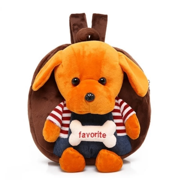 Sac à dos peluche chien enfant