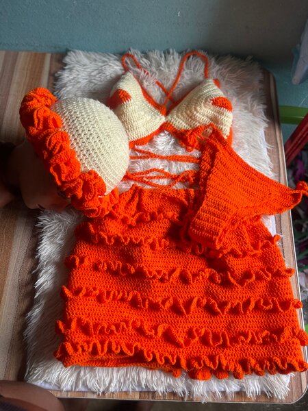 Ensemble crochet femme