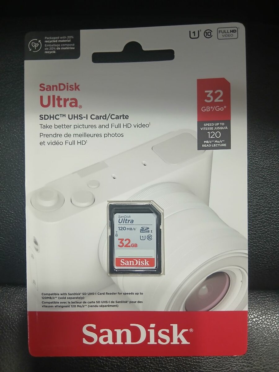 Carte SD SanDisk Ultra 32GB