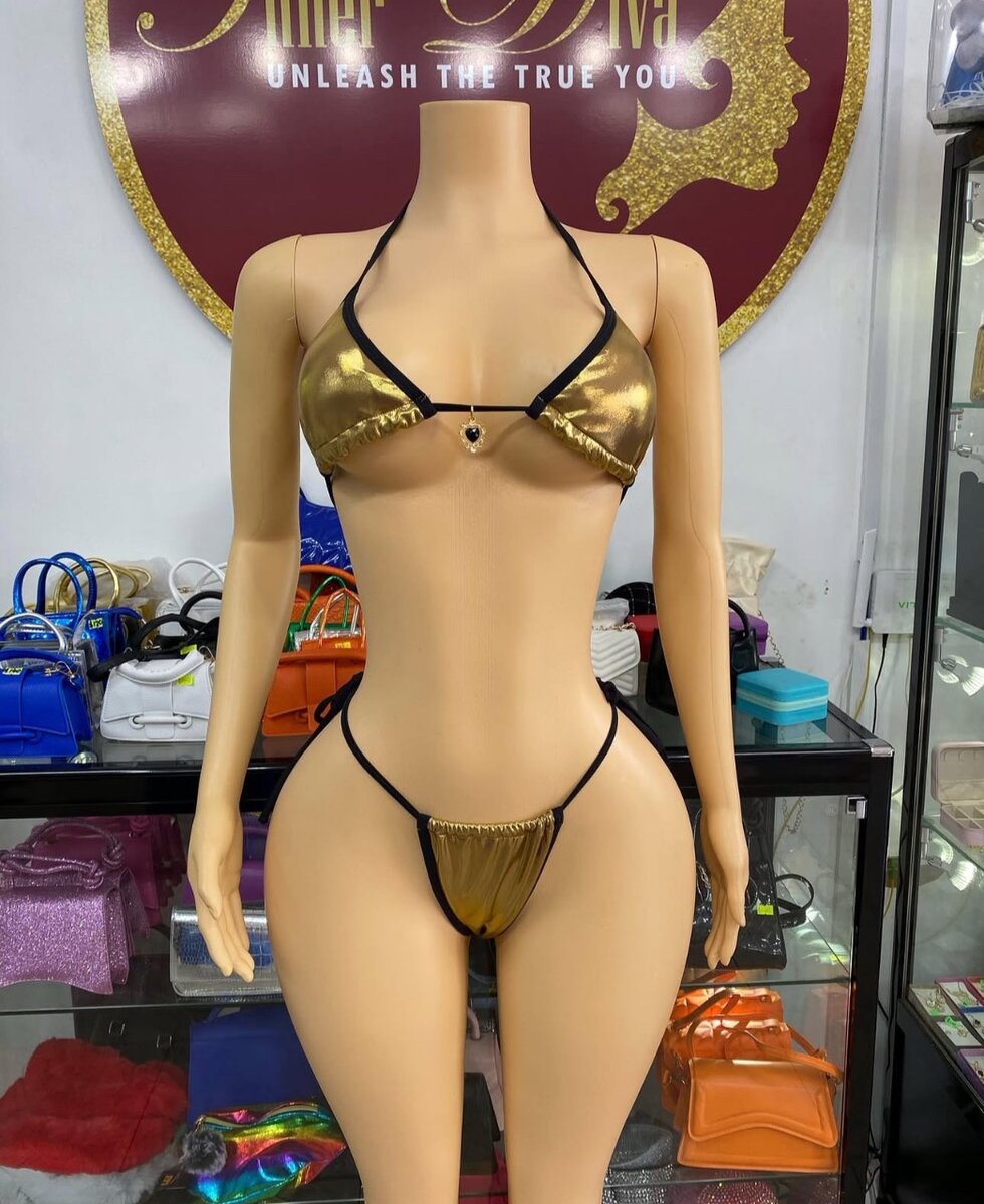 Gold swimming suit
