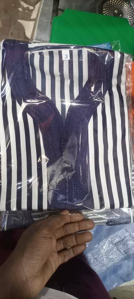 Boubou hommes à rayures