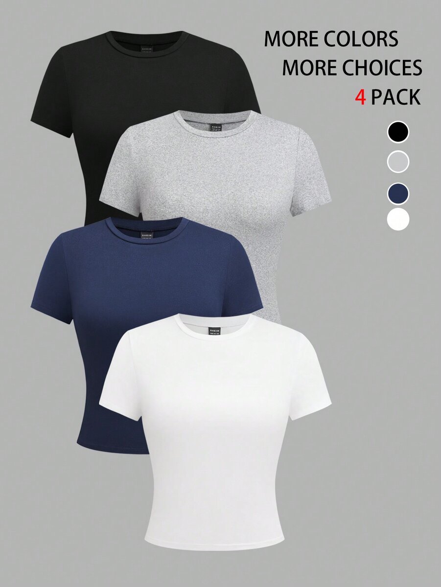 Lot de T-shirts basiques