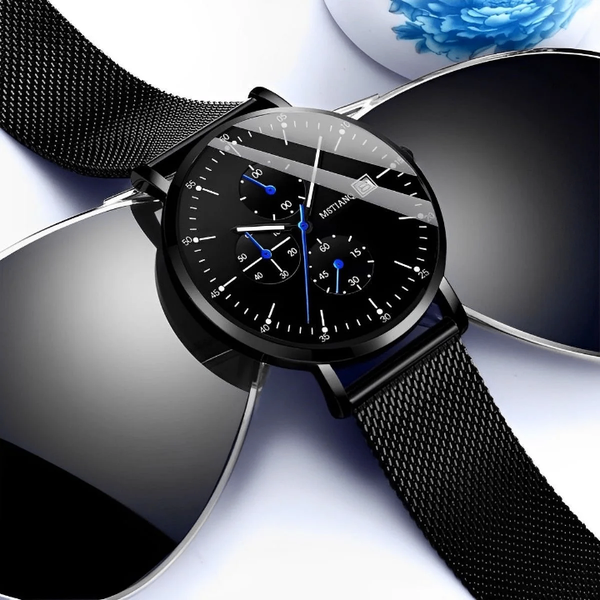 Montre élégante en acier