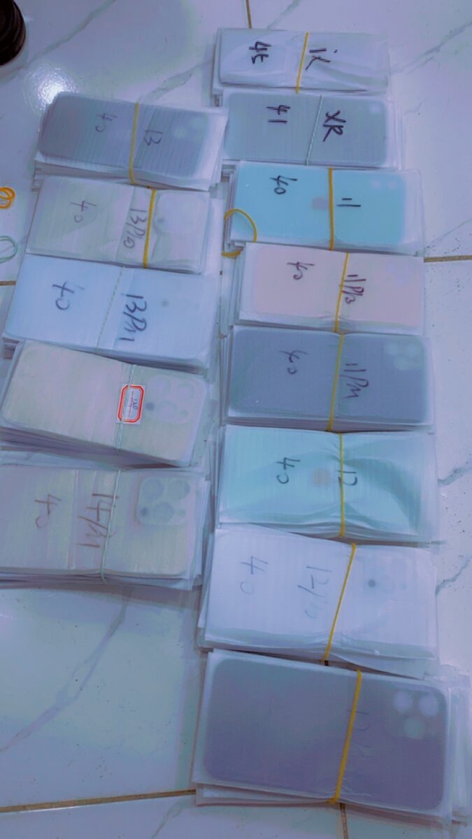 Vitre arrière d'iphone