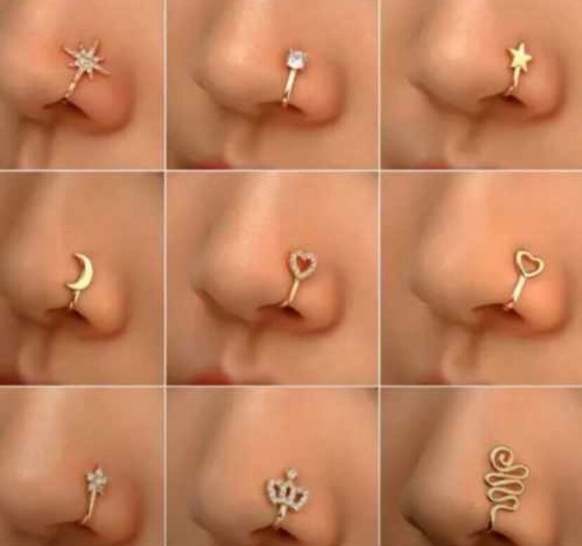 Cross rings,nose rings & toe nails