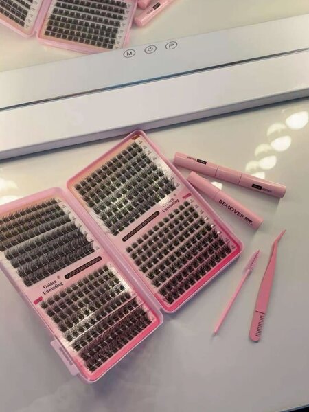 Cils individels faux avec applicateur