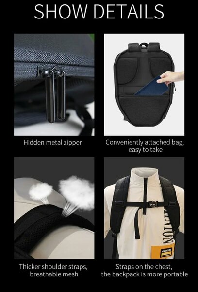 Sac à dos LED interactif élégant