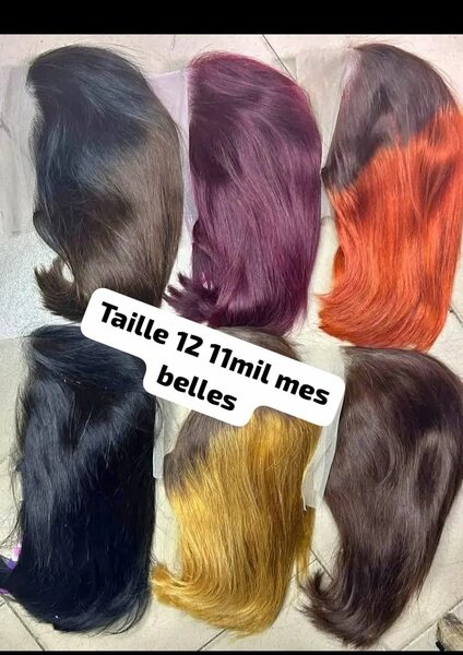 Perruques Synthétiques Colorées